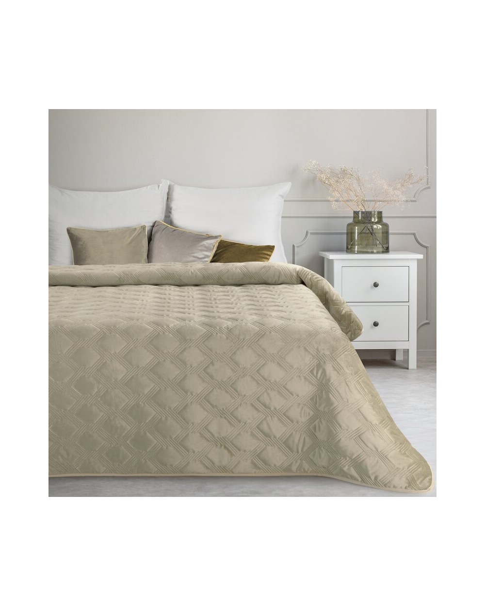 Narzuta velvet 200x220 Sofia 5 beżowa Eurofirany