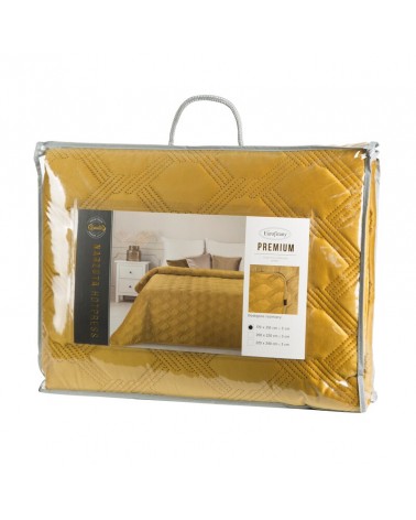 Narzuta velvet 170x210 Sofia 5 miodowa Eurofirany