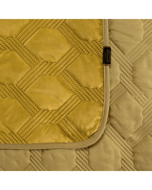 Narzuta velvet 170x210 Sofia 5 miodowa Eurofirany