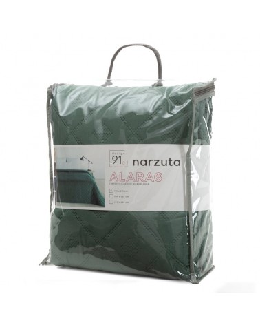 Narzuta mirkofibra 200x220 Alara 6 zielona Eurofirany
