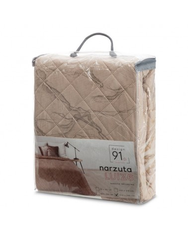 Narzuta velvet 170x210 Luiz 6 beżowa/złota Eurofirany