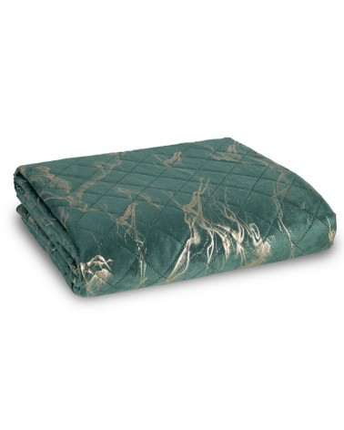 Narzuta velvet 170x210 Luiz 6 ciemnozielona/złota Eurofirany
