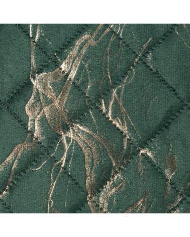 Narzuta velvet 170x210 Luiz 6 ciemnozielona/złota Eurofirany