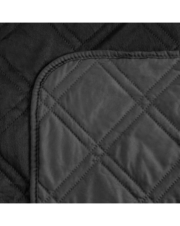 Narzuta velvet 170x210 Luiz 8 czarna Eurofirany