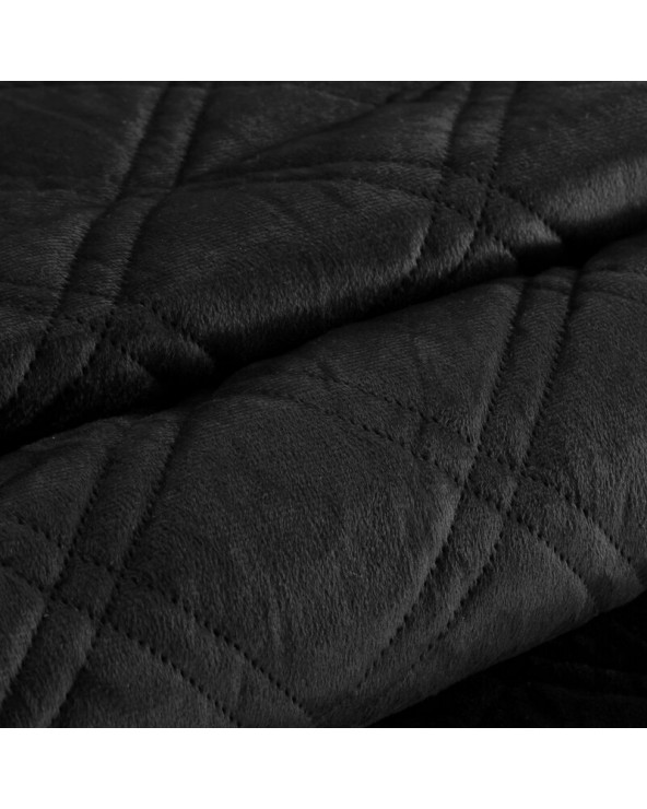 Narzuta velvet 170x210 Luiz 8 czarna Eurofirany