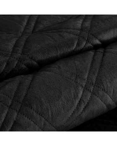 Narzuta velvet 200x220 Luiz 8 czarna Eurofirany