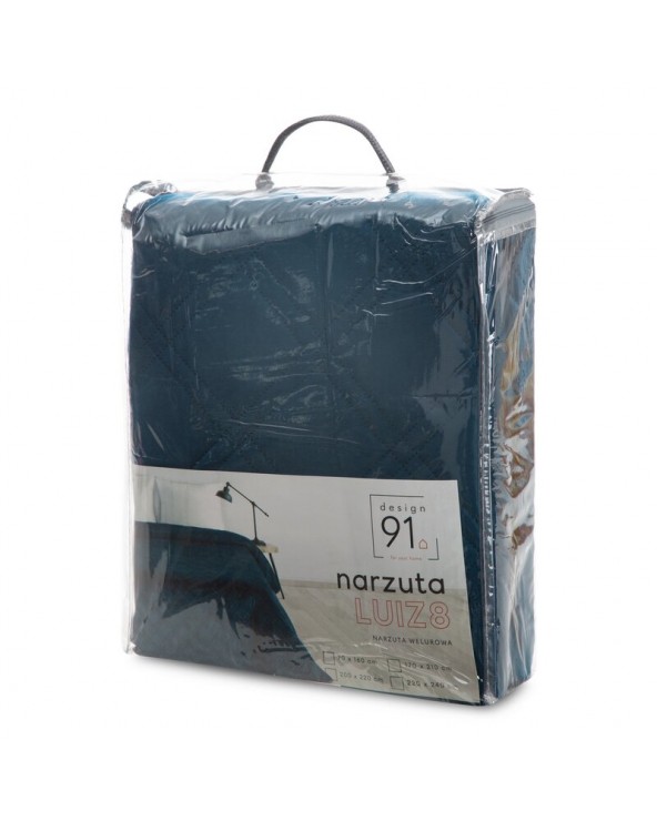 Narzuta velvet 170x210 Luiz 8 granatowa Eurofirany