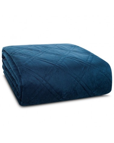 Narzuta velvet 170x210 Luiz 8 granatowa Eurofirany