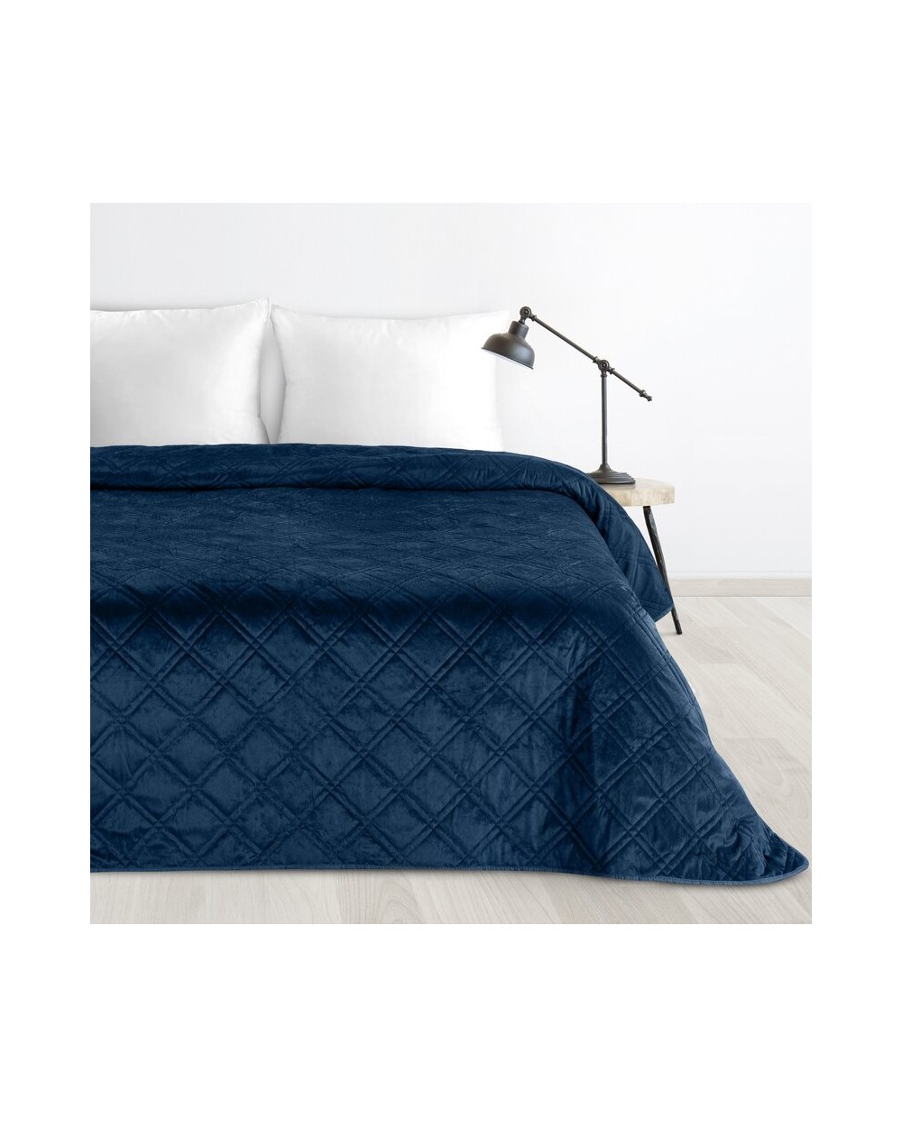 Narzuta velvet 200x220 Luiz 8 granatowa Eurofirany