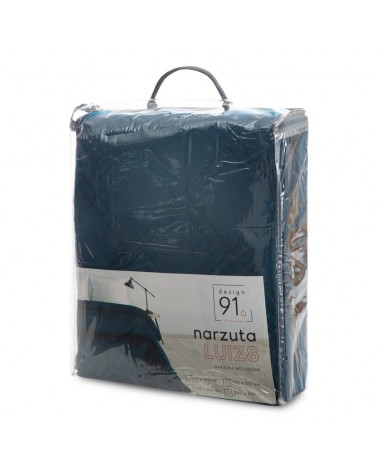 Narzuta velvet 200x220 Luiz 8 granatowa Eurofirany