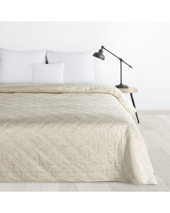 Narzuta velvet 200x220 Luiz Blink kremowa Eurofirany