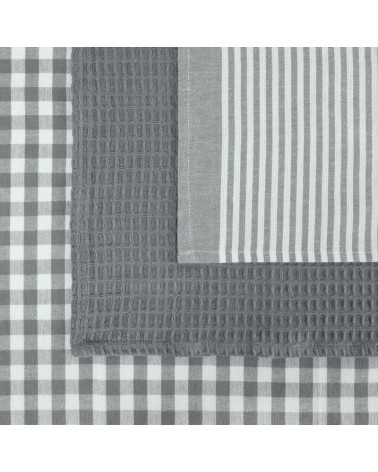 Komplet ściereczek kuchennych 50x70 x3 szt Lucy srebrny Eurofirany