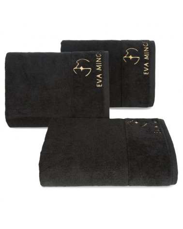 Ręcznik bawełna 70x140 Gaja czarny Eurofirany