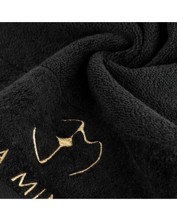 Ręcznik bawełna 70x140 Gaja czarny Eurofirany