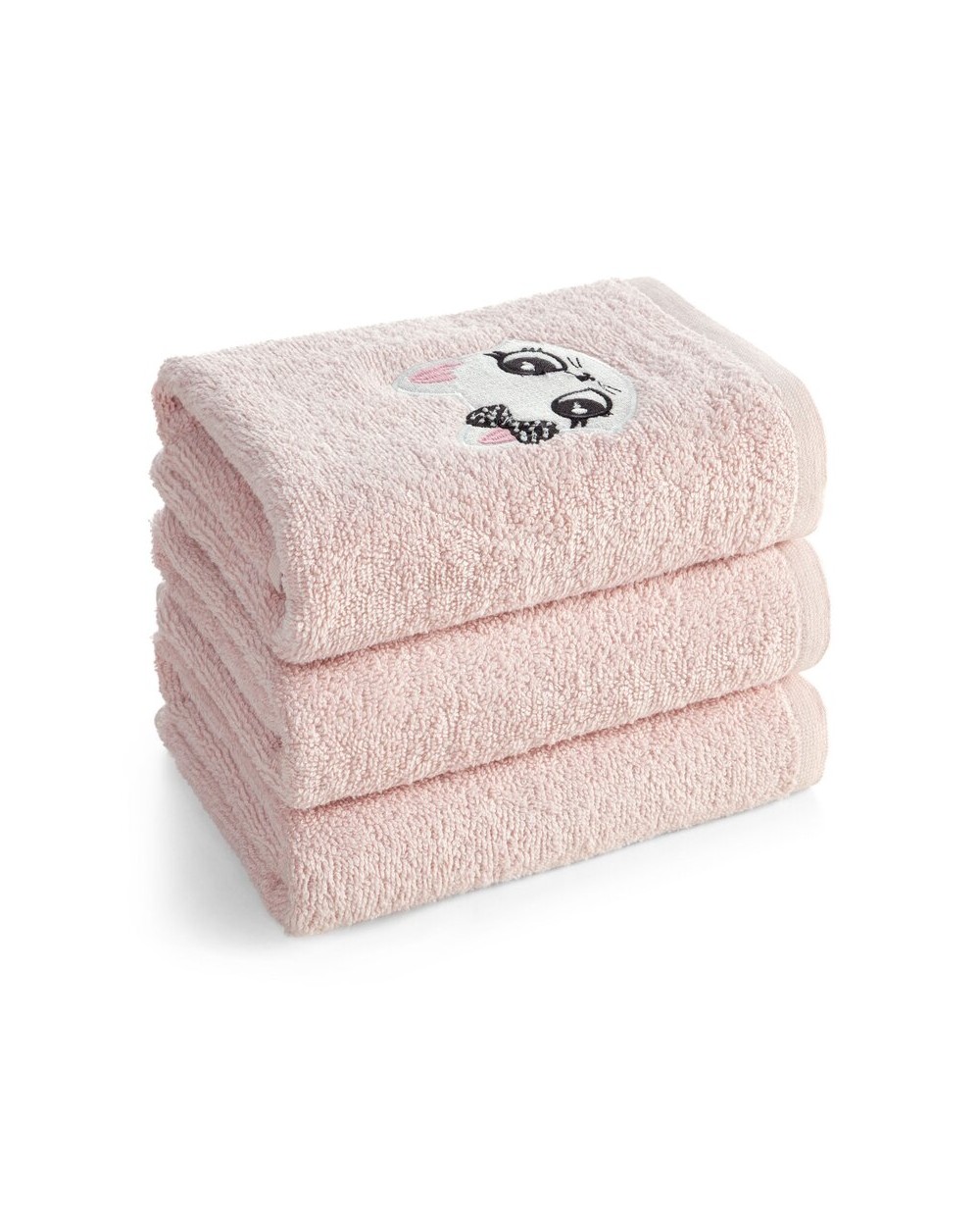 Okrycie kąpielowe bawełniane 100x100 Baby 72 różowe Eurofirany