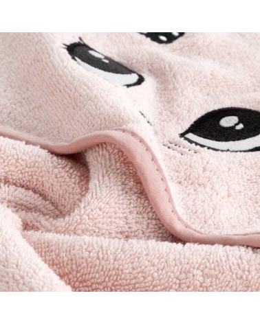 Okrycie kąpielowe bawełniane 100x100 Baby 72 różowe Eurofirany