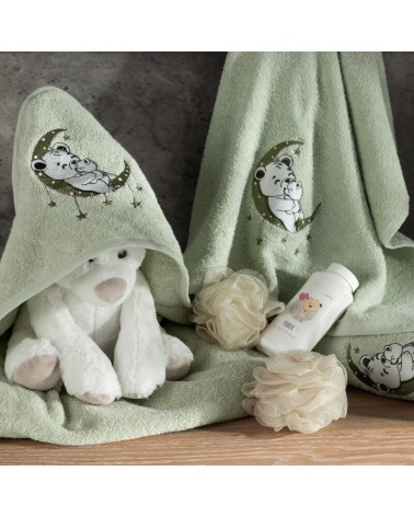 Okrycie kąpielowe bawełniane 100x100 Baby 74 miętowe Eurofirany