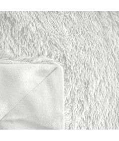 Koc futrzany narzuta Tiffany 200x220 biały