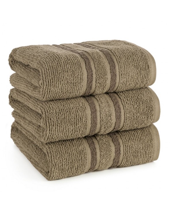 Ręcznik bawełna 70x140 Dina ciemnobeżowy Eurofirany