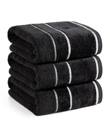 Ręcznik bawełna 30x50 Nel czarny Eurofirany