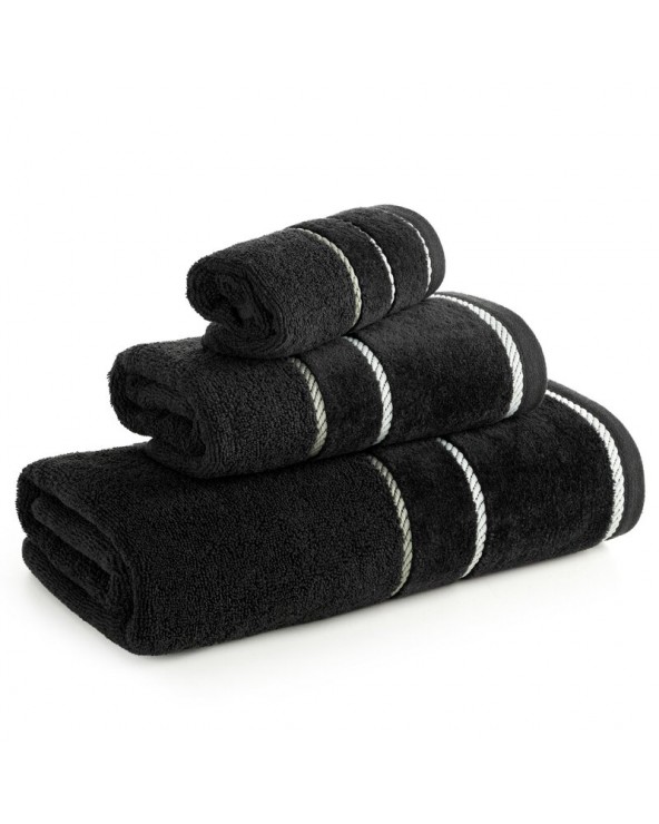 Ręcznik bawełna 30x50 Nel czarny Eurofirany