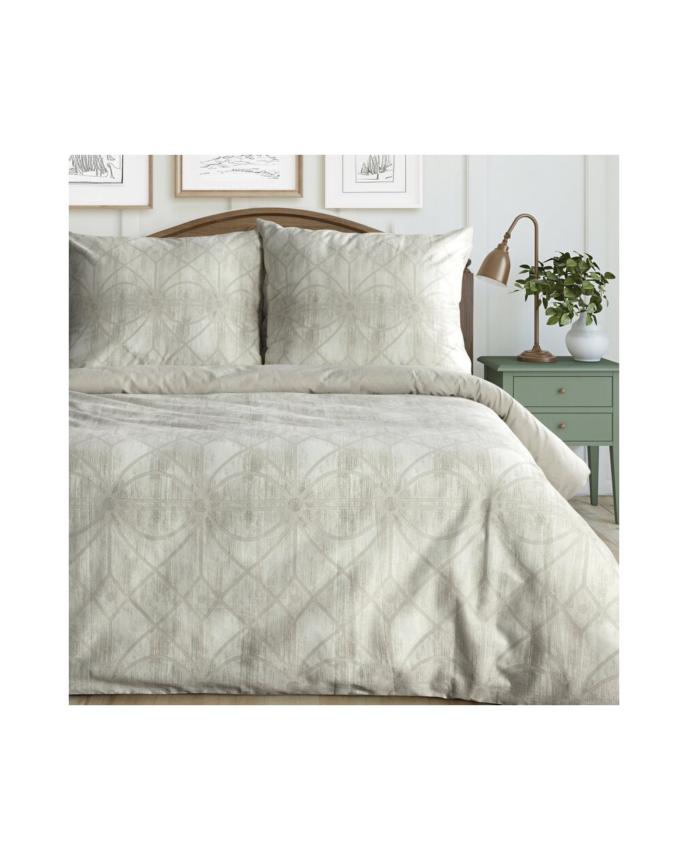 Pościel bawełna 160x200 + 2x70x80 Adell Eurofirany