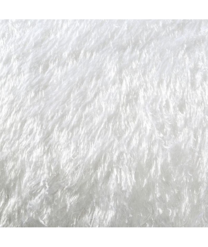 Koc futrzany narzuta Mavis 150x200 biały