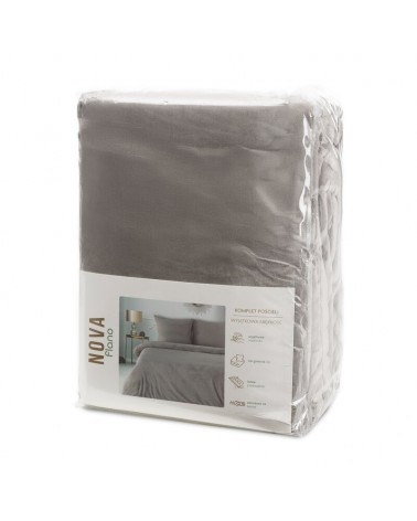 Pościel polarowa 200x220 + 2x70x80 Flano 2 beżowa Eurofirany