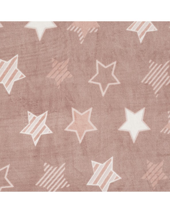 Pościel polarowa 200x220 + 2x70x80 Flano 4 różowa/biała Eurofirany