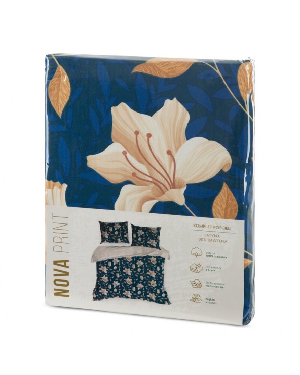 Pościel satyna bawełna 200x220 + 2x70x80 Nika 48 Eurofirany