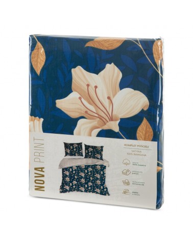 Pościel satyna bawełna 200x220 + 2x70x80 Nika 48 Eurofirany