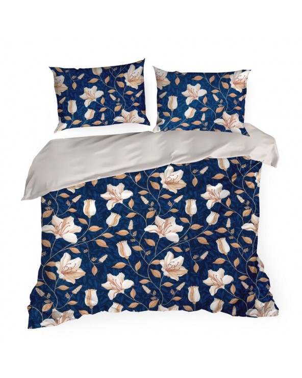 Pościel satyna bawełna 200x220 + 2x70x80 Nika 48 Eurofirany