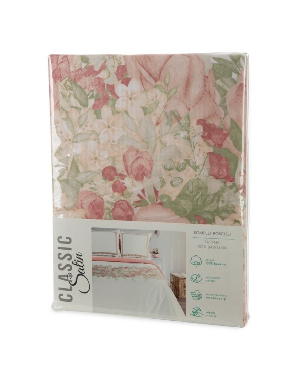 Pościel satyna bawełniana 200x220 + 2x70x80 Spring 25 Eurofirany