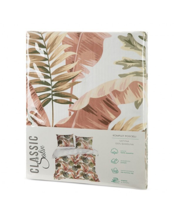Pościel satyna bawełniana 140x200 + 1x70x80 Spring 29 Eurofirany