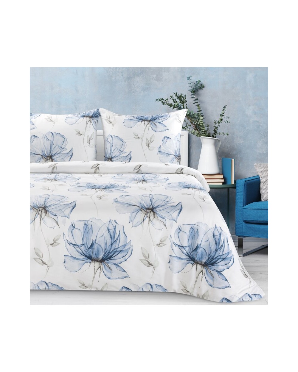 Pościel satyna bawełniana 200x220 + 2x70x80 Spring 34 Eurofirany