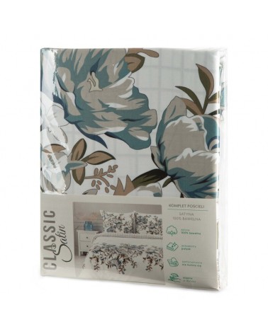 Pościel satyna bawełniana 200x220 + 2x70x80 Spring 40 Eurofirany