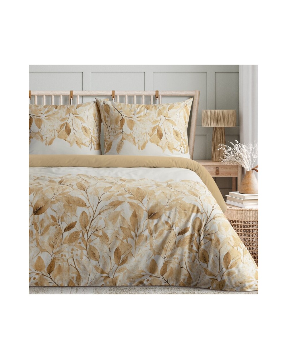 Pościel satyna bawełniana 200x220 + 2x70x80 Spring 60 Eurofirany