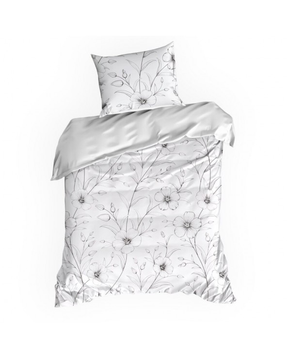Pościel satyna bawełniana 140x200 + 1x70x80 Spring 64 Eurofirany