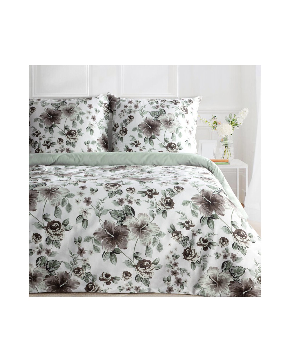 Pościel satyna bawełniana 200x220 + 2x70x80 Spring 67 Eurofirany