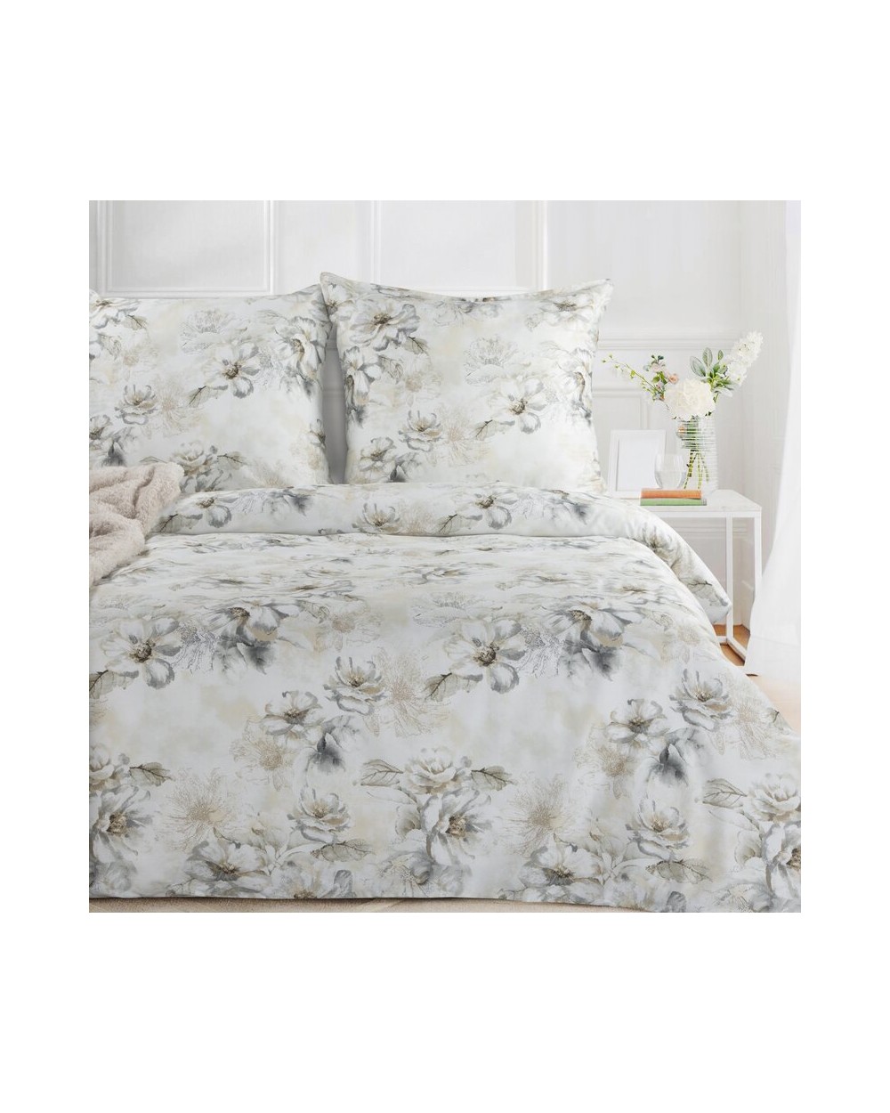 Pościel satyna bawełniana 140x200 + 1x70x80 Spring 73 Eurofirany