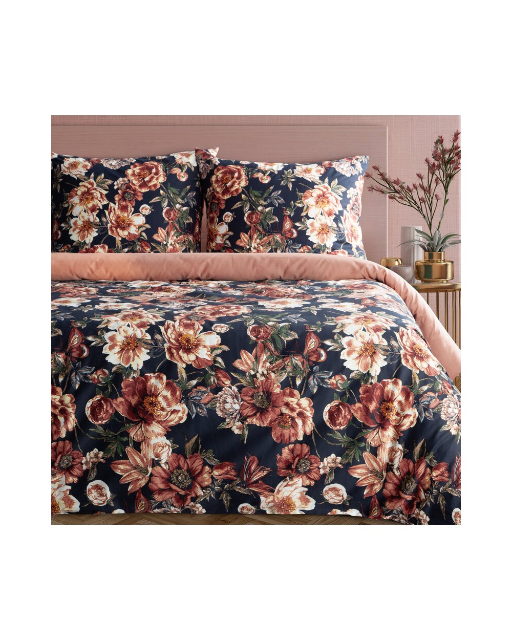 Pościel satyna bawełniana 140x200 + 1x70x80 Spring 79 Eurofirany