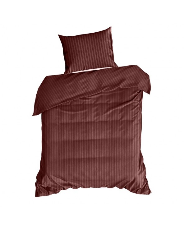 Pościel adamaszek 160x200 + 2x70x80 Vera burgundowa Eurofirany