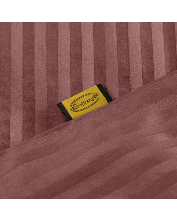 Pościel adamaszek 200x220 + 2x70x80 Vera burgundowa Eurofirany