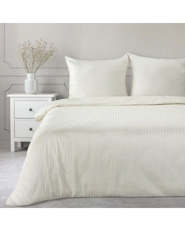 Pościel adamaszek 200x220 + 2x70x80 Vera kremowa Eurofirany