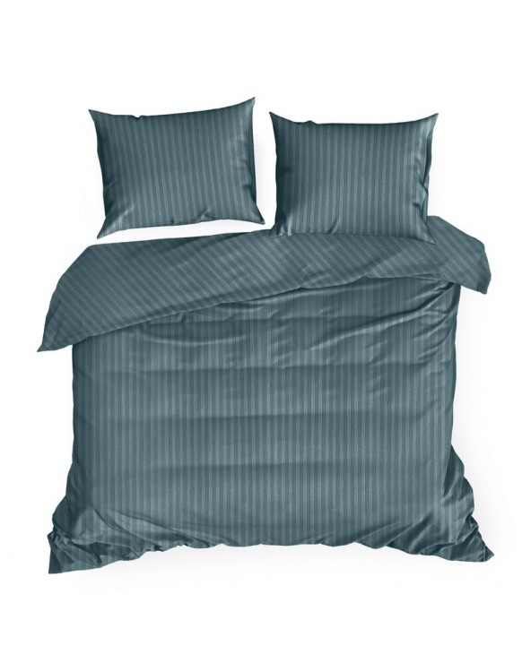 Pościel adamaszek 140x200 + 1x70x80 Vera morska Eurofirany