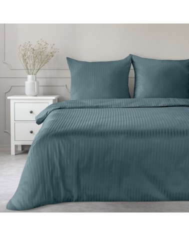 Pościel adamaszek 200x220 + 2x70x80 Vera morska Eurofirany