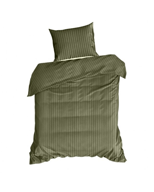 Pościel adamaszek 200x220 + 2x70x80 Vera oliwkowa Eurofirany