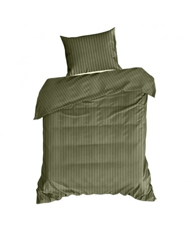 Pościel adamaszek 200x220 + 2x70x80 Vera oliwkowa Eurofirany