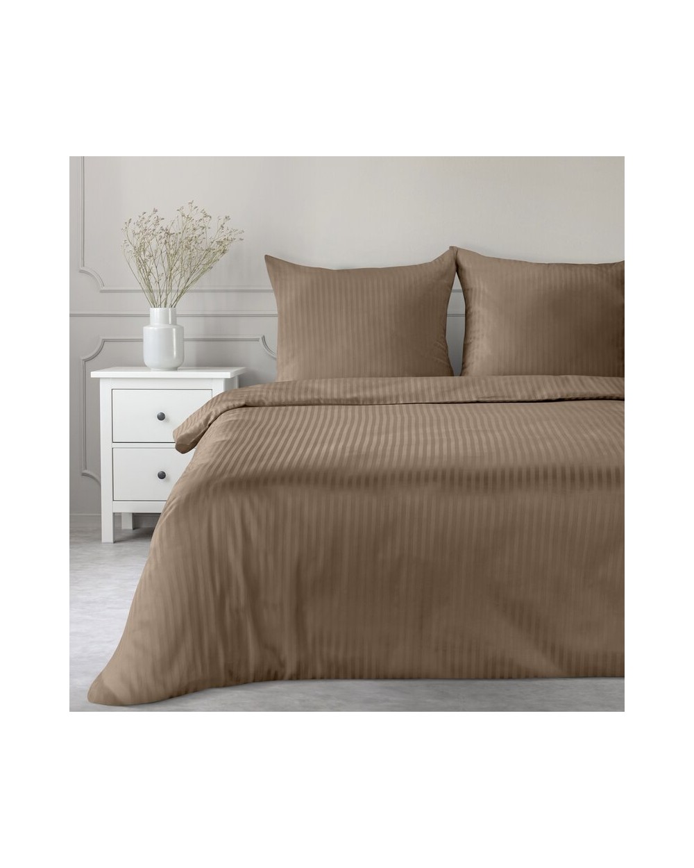 Pościel adamaszek 160x200 + 2x70x80 Vera terracotta Eurofirany