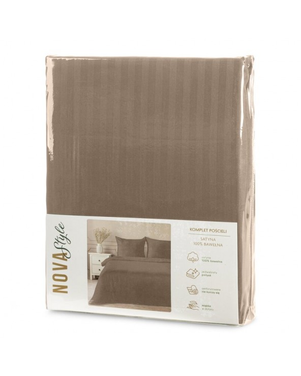 Pościel adamaszek 200x220 + 2x70x80 Vera terracotta Eurofirany